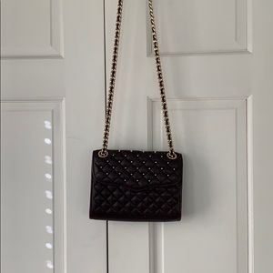 Maroon Studded Rebecca Minkoff bag